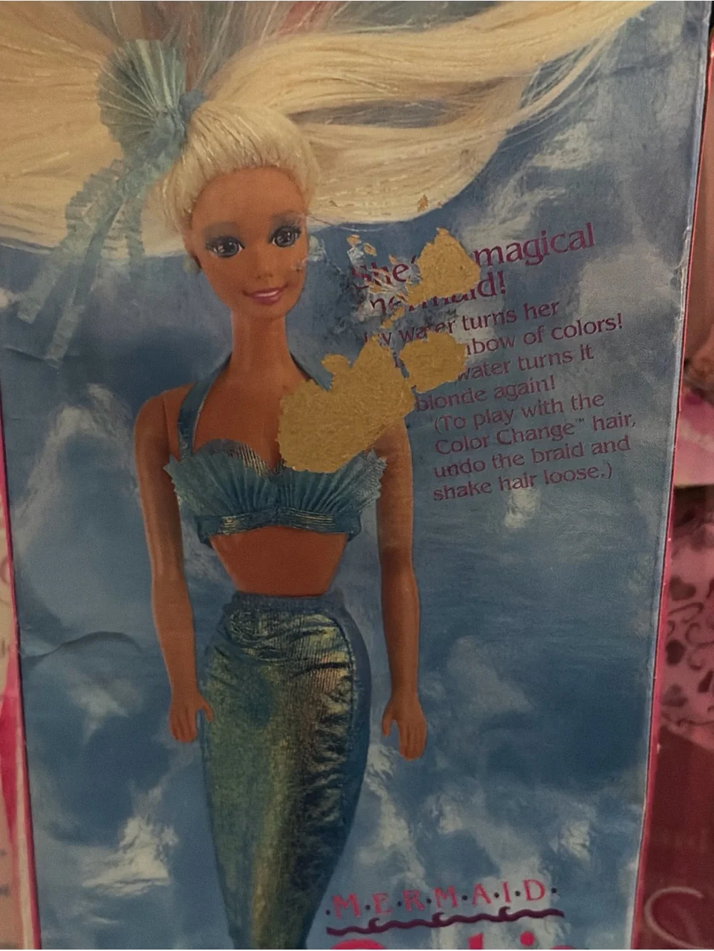 Barbie Mermaid First Edition Mattel Vintage 90's #1434 Changing Color Hair